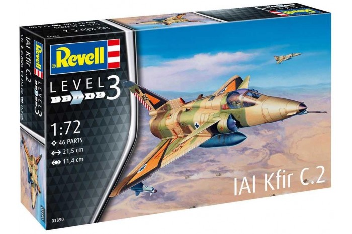 Plastic ModelKit letadlo 03890 - Kfir C-2 (1:72)