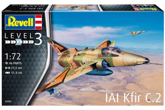 Plastic ModelKit letadlo 03890 - Kfir C-2 (1:72)
