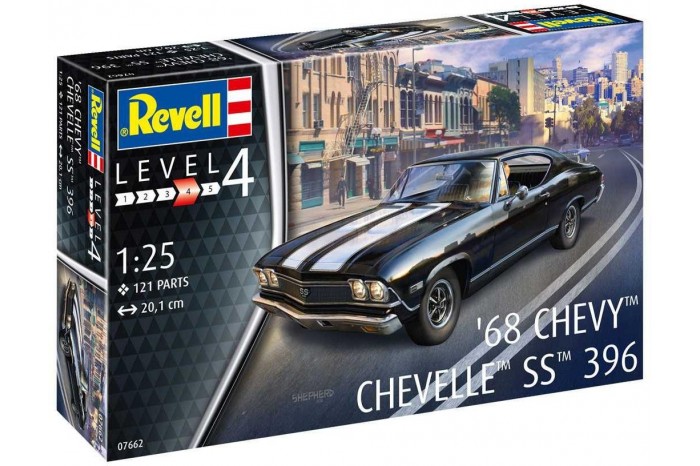 Plastic ModelKit auto 07662 - 1968 Chevy Chevelle (1:25)