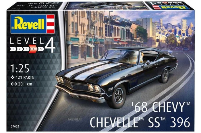 Plastic ModelKit auto 07662 - 1968 Chevy Chevelle (1:25)