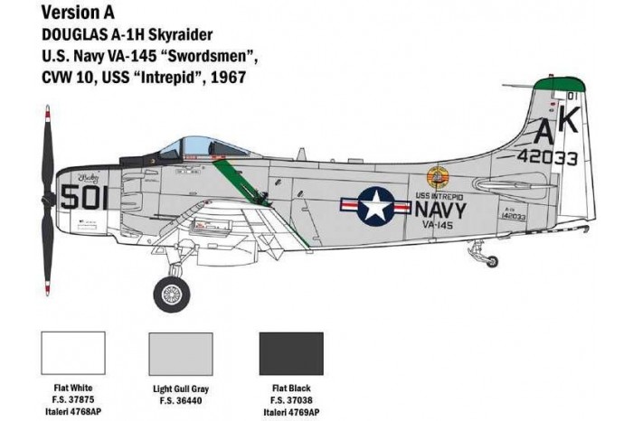 Model Kit letadlo 2788 - A-1H Skyraider (1:48)