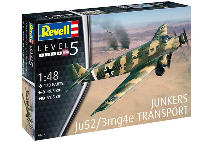 Plastic ModelKit letadlo 03918 - Junkers Ju52/3m Transport (1:48)