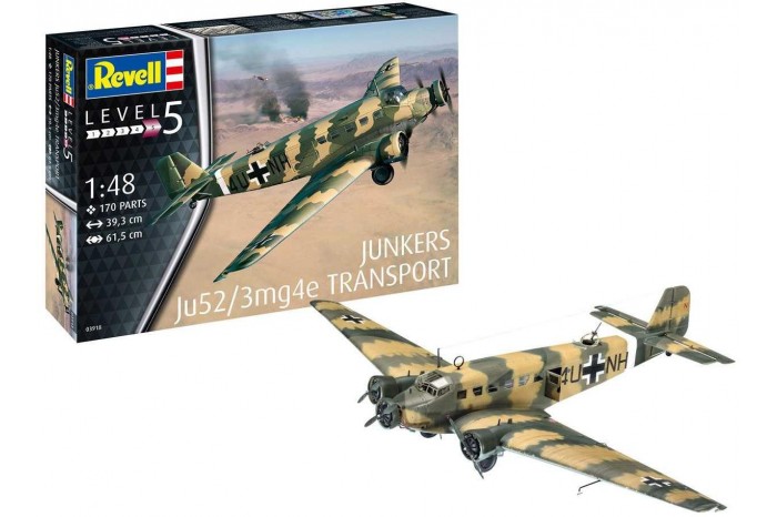 Plastic ModelKit letadlo 03918 - Junkers Ju52/3m Transport (1:48)