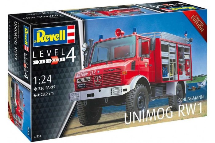 Plastic ModelKit auto 07531 - Schlingmann Unimog RW1 (1:24)