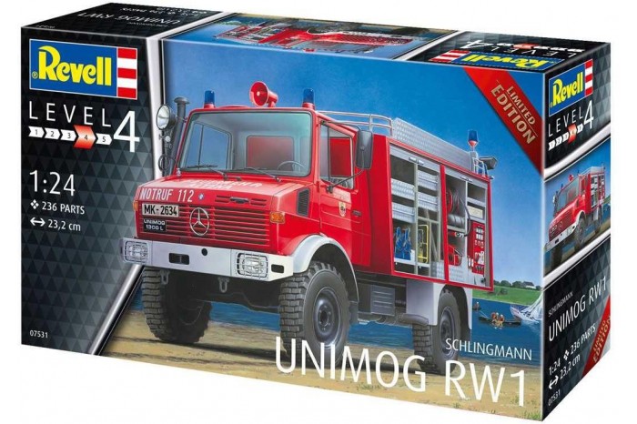 Plastic ModelKit auto 07531 - Schlingmann Unimog RW1 (1:24)
