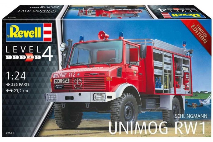 Plastic ModelKit auto 07531 - Schlingmann Unimog RW1 (1:24)