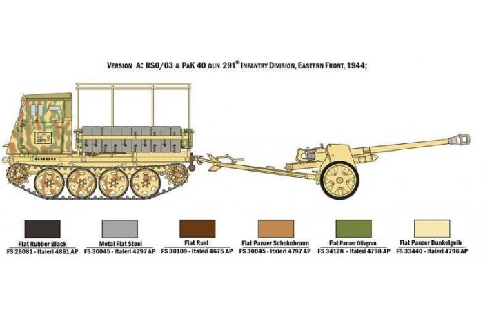 Model Kit military 6563 - RSO/03 with PAK 40 (1:35)