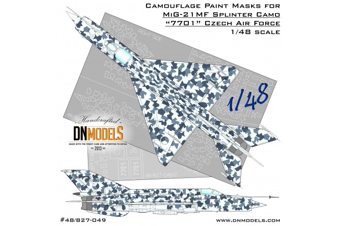 Mask set - MiG-21 Czech Splinter 7701 (1:48) - 48/827-058