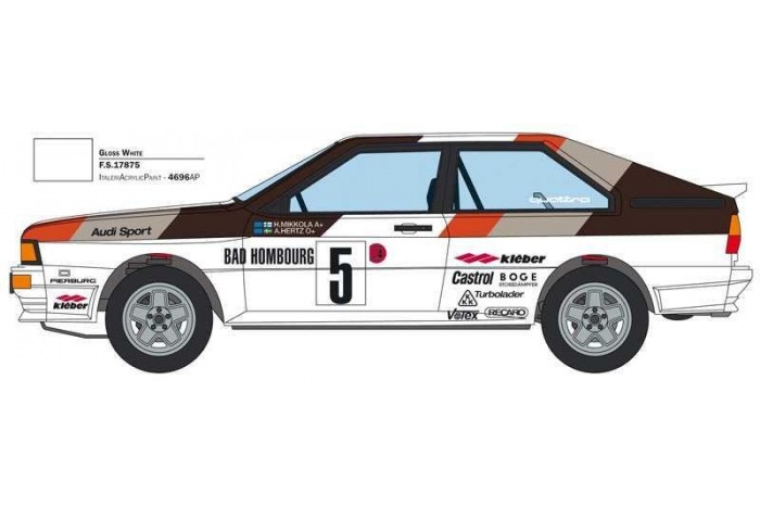 Model Kit auto 3642 - Audi Quattro Rally (1:24)