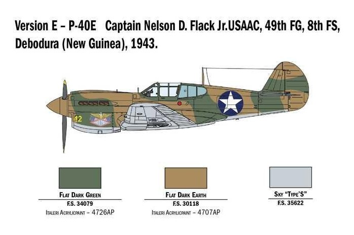 Model Kit letadlo 2795 - P-40E/K Kittyhawk (1:48)