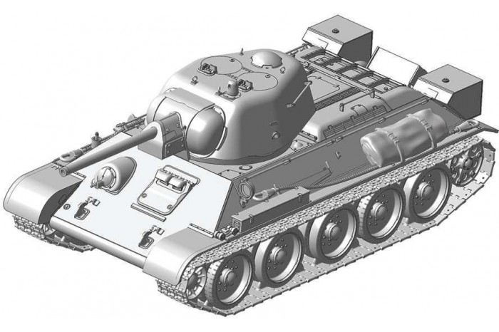 Model Kit tank 3689 - T-34/76 mod.1943 Uralmash (1:35)