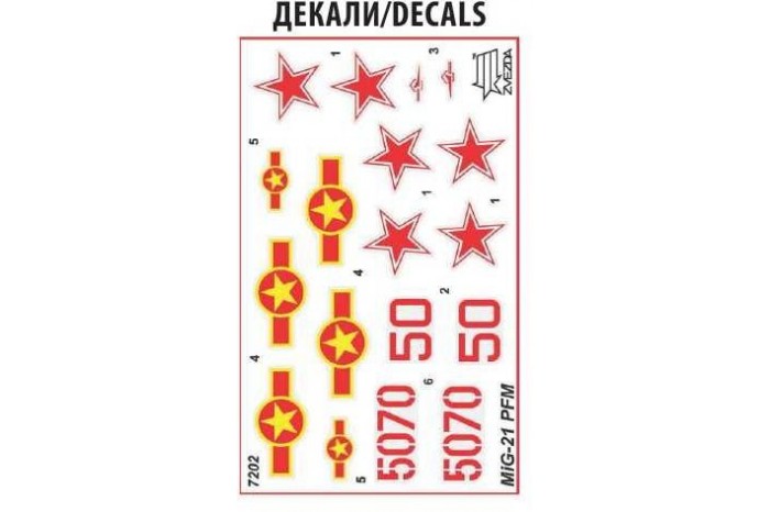 Model Kit letadlo 7202 - MIG-21PFM "PHANTOM KILLER" (1:72)