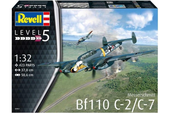 Plastic ModelKit letadlo 04961 - Messerschmitt Bf110 C-2/C-7 (1:32)