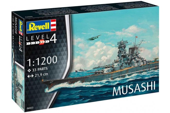Plastic ModelKit loď 06822 - Musashi (1:1200)