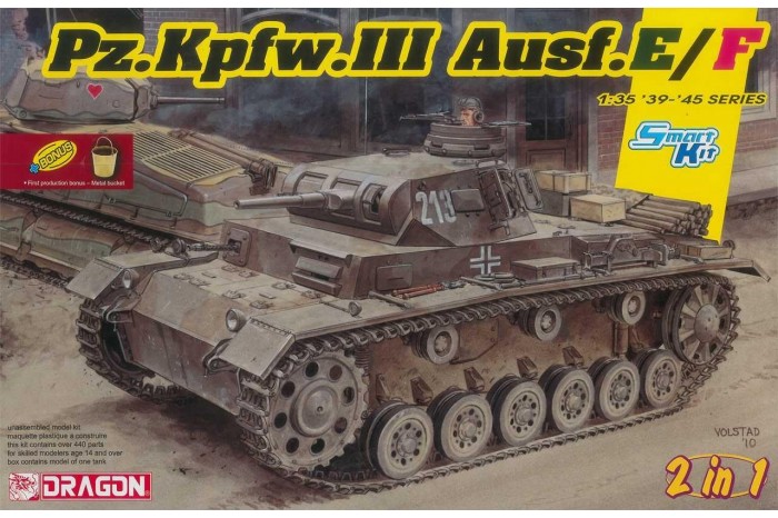 Model Kit tank 6944 - Pz.Kpfw.III Ausf.E/F (Smart kit) (2 in 1) (1:35)