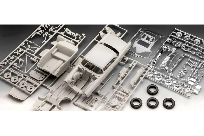 Plastic ModelKit auto 07663 - '56 Chevy Customs (1:24)