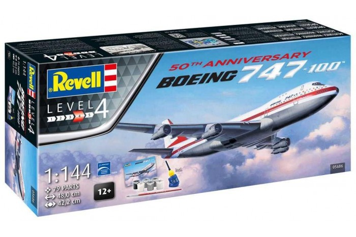 Gift-Set letadlo 05686 - Boeing 747-100, 50th Anniversary (1:144)