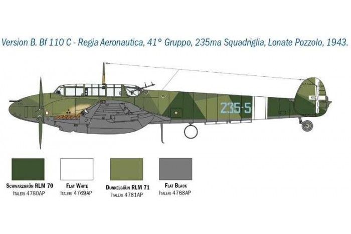 Model Kit letadlo 2794 - BF 110 C/D (1:48)