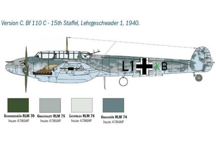 Model Kit letadlo 2794 - BF 110 C/D (1:48)