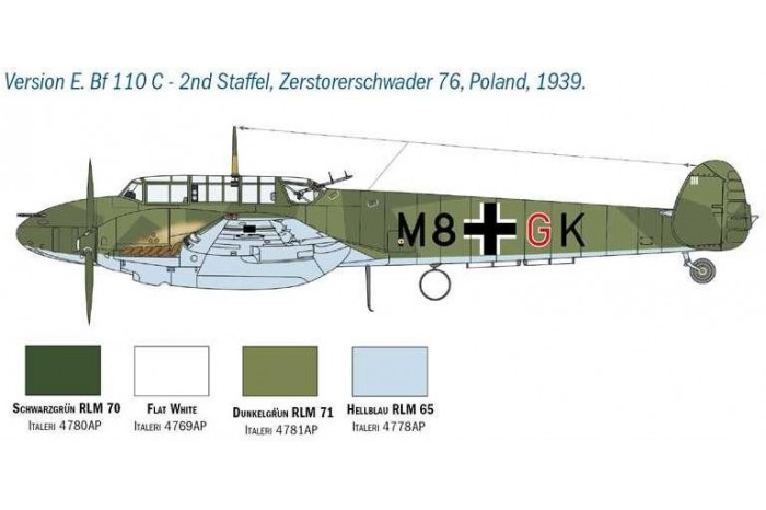 Model Kit letadlo 2794 - BF 110 C/D (1:48)