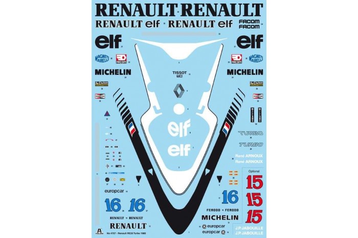 Model Kit auto 4707 - RENAULT RE 20 Turbo (1:12)