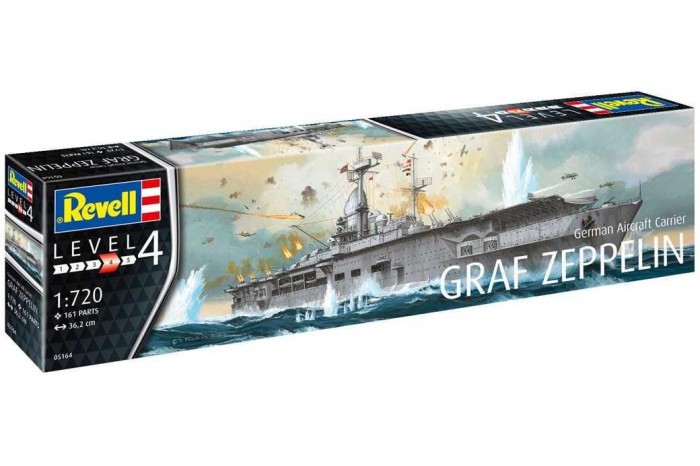 Plastic ModelKit loď 05164 - German Aircraft Carrier GRAF ZEPPELIN (1:720)