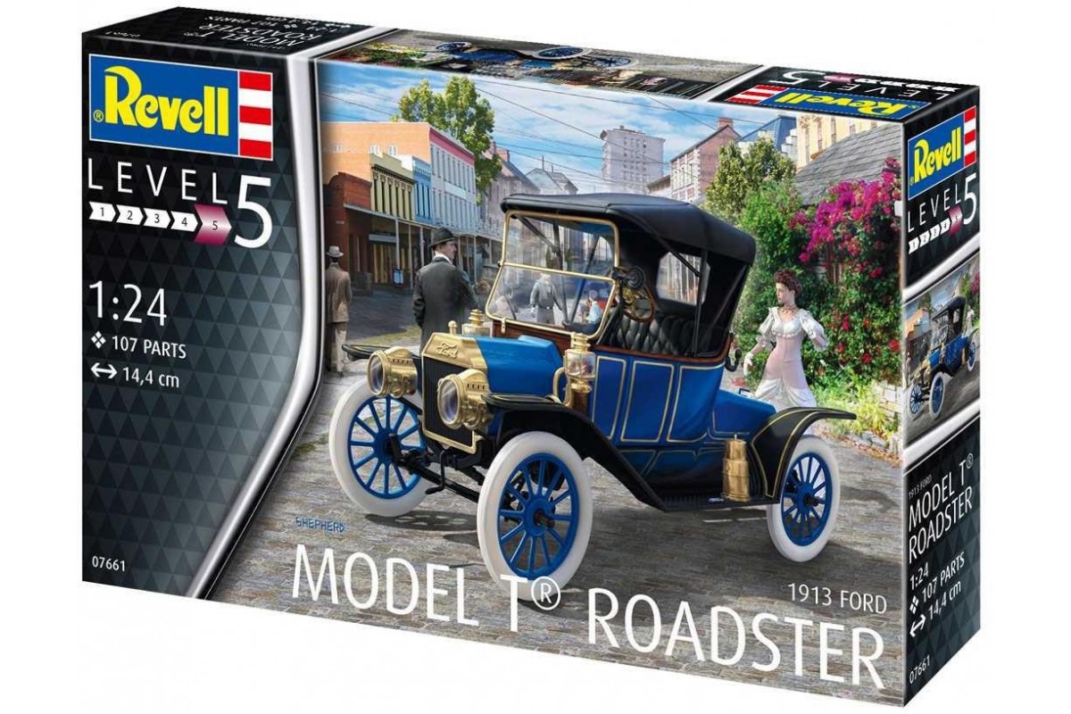 Maquette voiture : Ford T Modell Roadster (1913) - Revell - Rue des