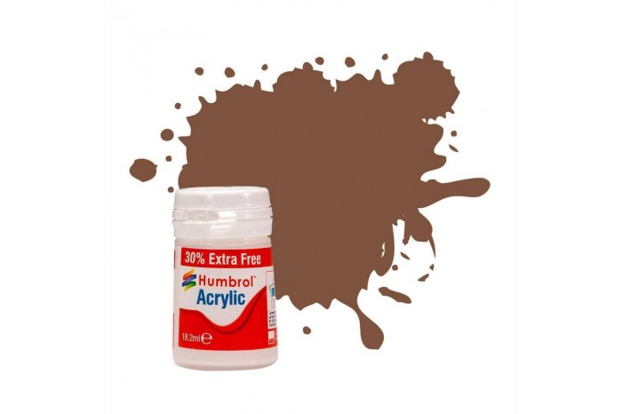 Humbrol barva akryl AB0186EP - No 186 Brown Matt (+30% navíc zdarma)