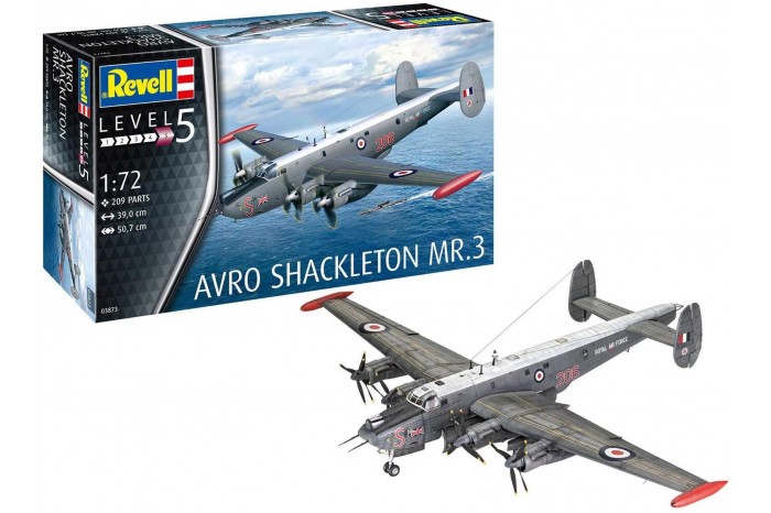 Plastic ModelKit letadlo 03873 - Avro Shackleton Mk.3 (1:72)
