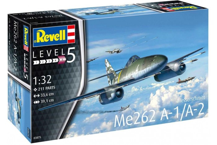 Plastic ModelKit letadlo 03875 - Me262 A-1 Jetfighter (1:32)