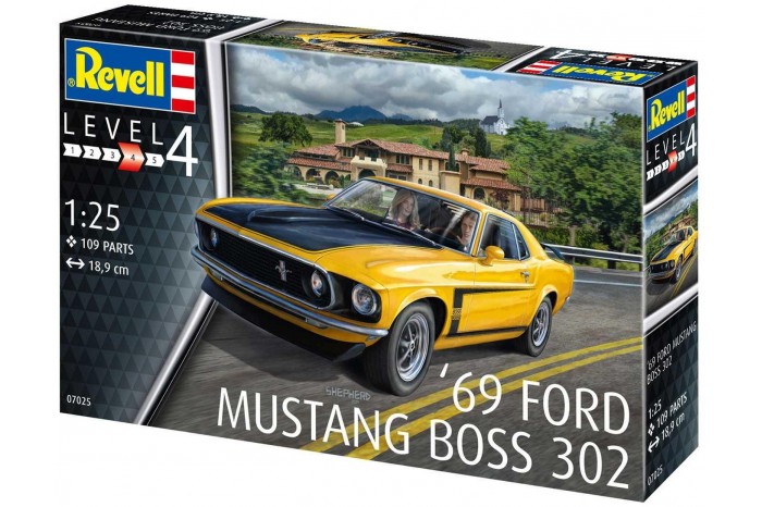 Plastic Modelkit auto 07025 - 1969 Boss 302 Mustang (1:25)