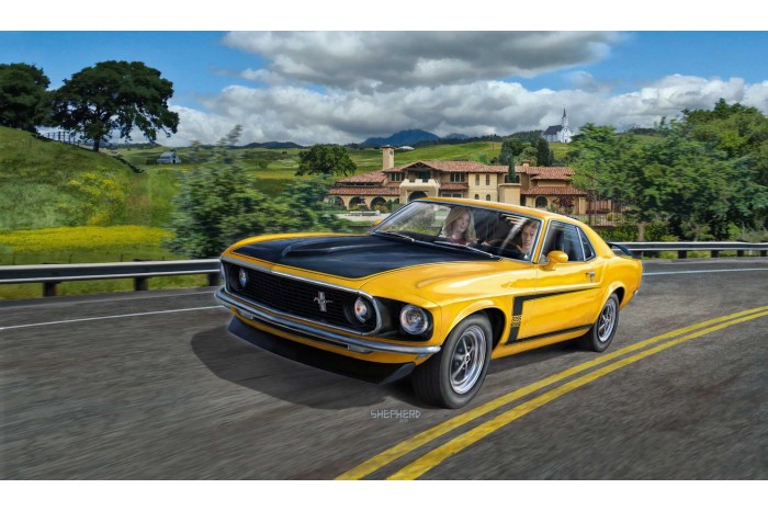 Plastic Modelkit auto 07025 - 1969 Boss 302 Mustang (1:25)