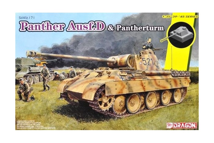 Model Kit tank 6940 - Sd.Kfz.171 Panther Ausf.D mit Pantherturm (1:35)