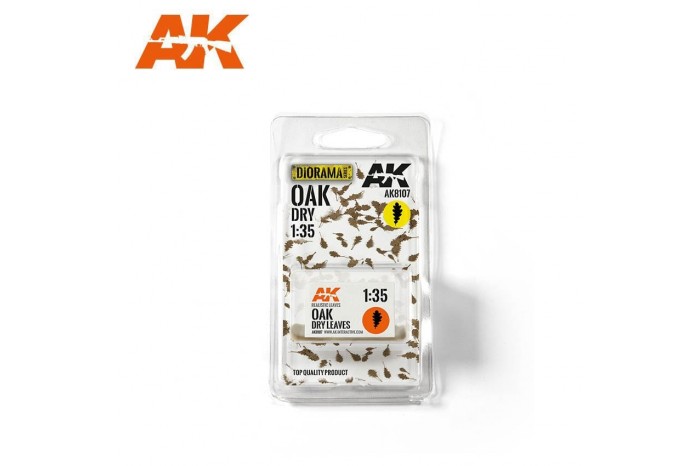 Dubové listy suché (Oak dry leaves) - 1:35 - 8107