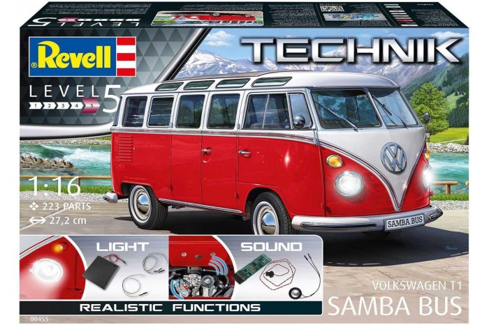 Plastic ModelKit TECHNIK auto 00455 - Volkswagen T1 "Samba Bus" (1:16)