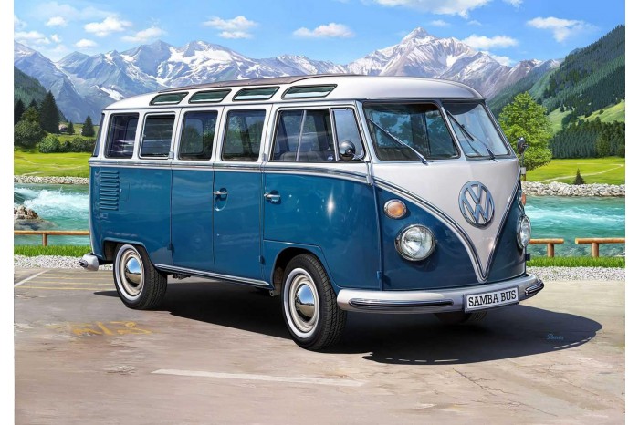 Plastic ModelKit TECHNIK auto 00455 - Volkswagen T1 "Samba Bus" (1:16)
