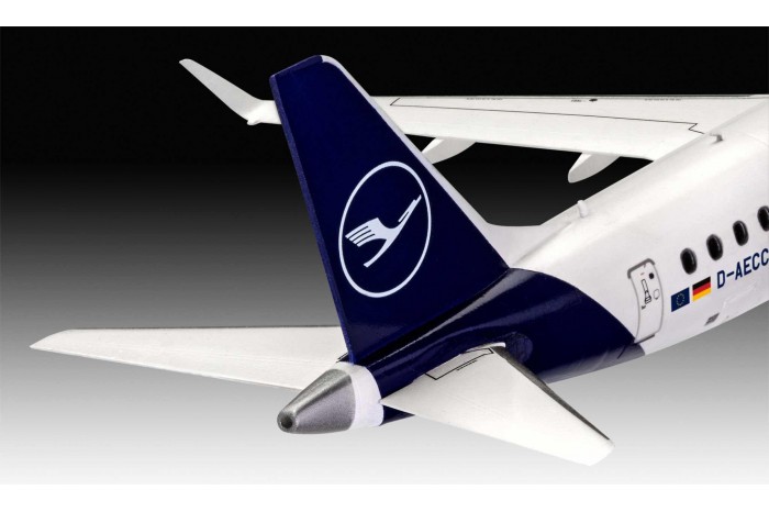 Modelset letadlo 63883 - Model Set Embraer 190 Lufthansa (1:144)