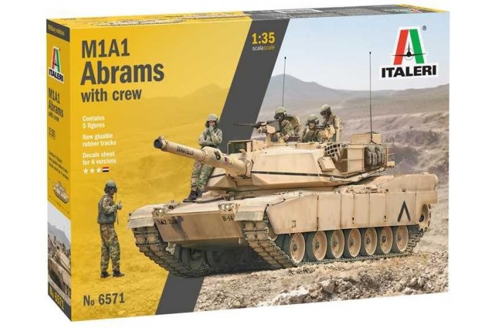 Model Kit tank 6571 - M1A2 ABRAMS with crew (1:35)
