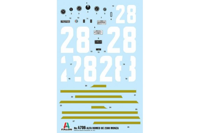 Model Kit auto 4706 - ALFA ROMEO 8C 2300 Monza (1:12)