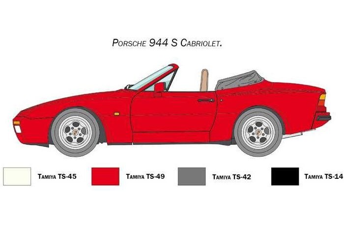 Model Kit auto 3646 - Porsche 944 S Cabrio (1:24)