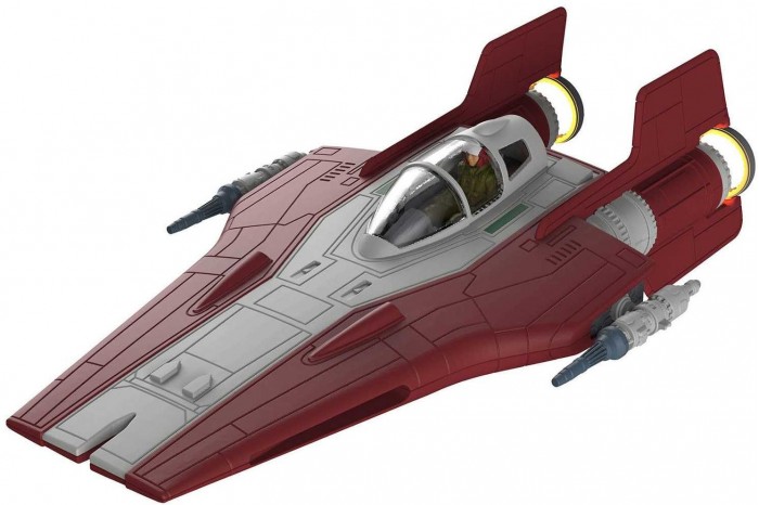 Build & Play SW 06770 - Resistance A-wing Fighter, red (světelné a zvukové efekty) (1:44)