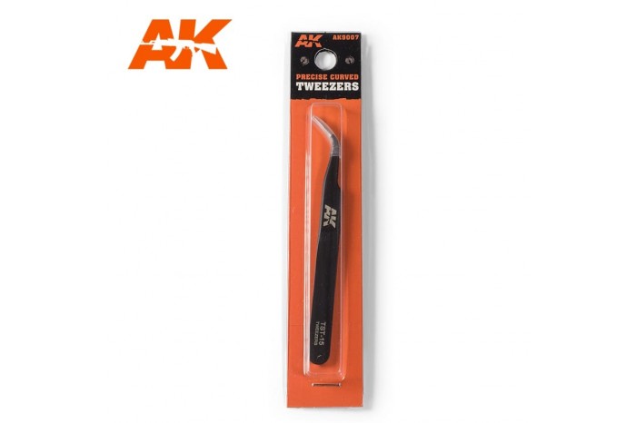 Zahnutá pinzeta (Cruved tweezers) - AK9007