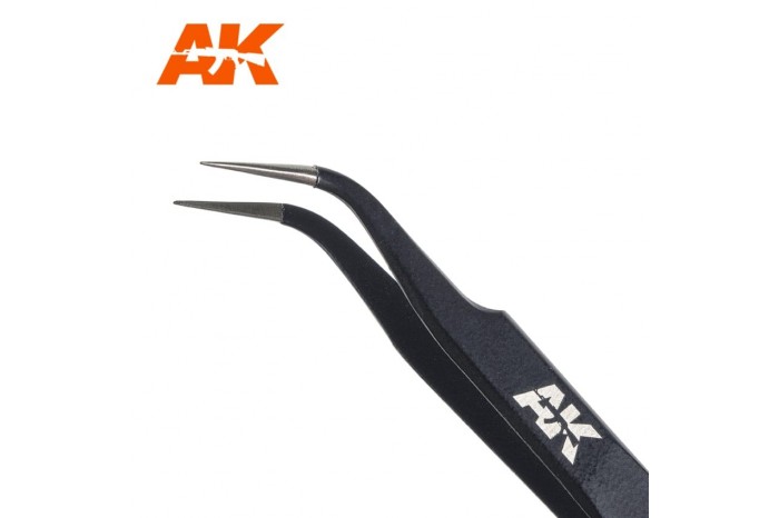 Zahnutá pinzeta (Cruved tweezers) - AK9007