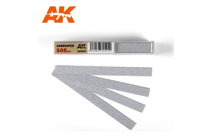 Brusný papír 600 - suchý (Dry Sandpaper 600) 50ks - AK9024