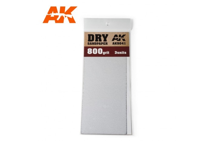 Brusný papír 800 - suché použití (Dry Sandpaper 800) 3ks - AK9041