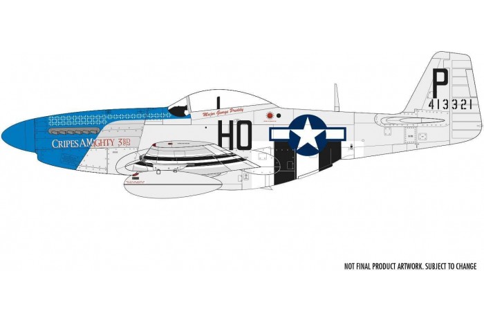 Classic Kit letadlo A05138 - North American P-51D Mustang (Filletless Tails) (1:48)