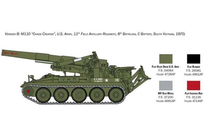 Model Kit tank 6574 - M110 (1:35)