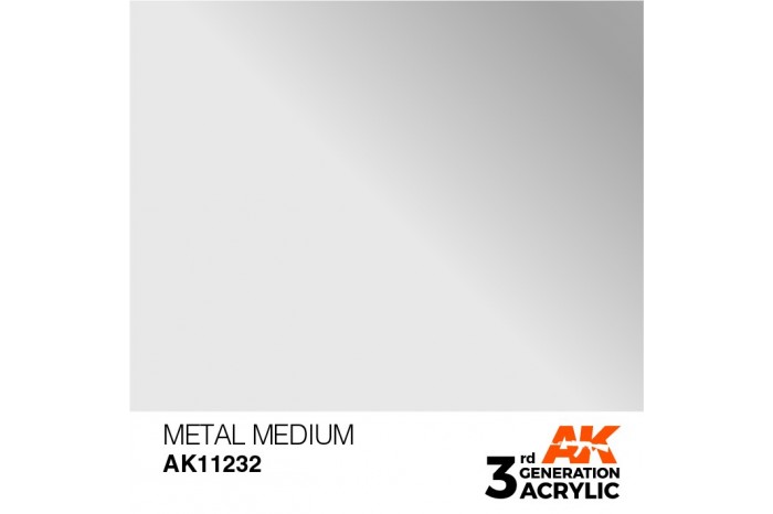 232: Metal medium (17ml) - acryl