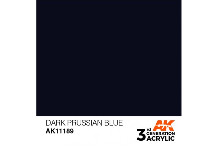 189: Dark Prussian Blue (17ml) - acryl