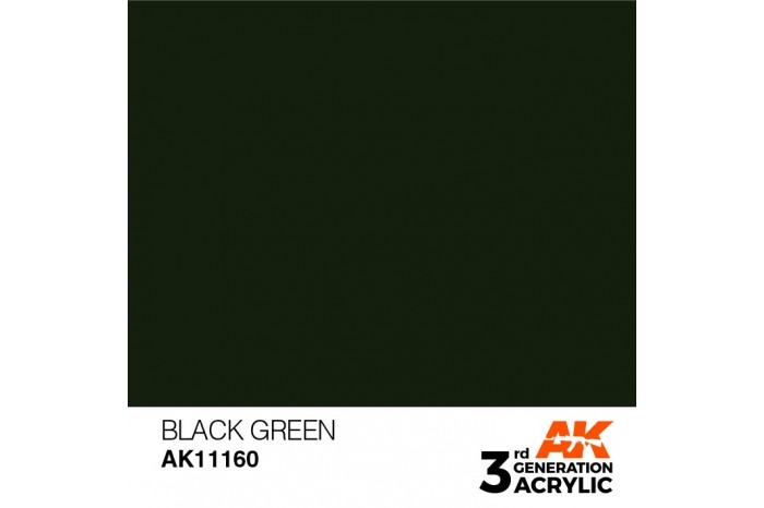 160: Black Green (17ml) - acryl